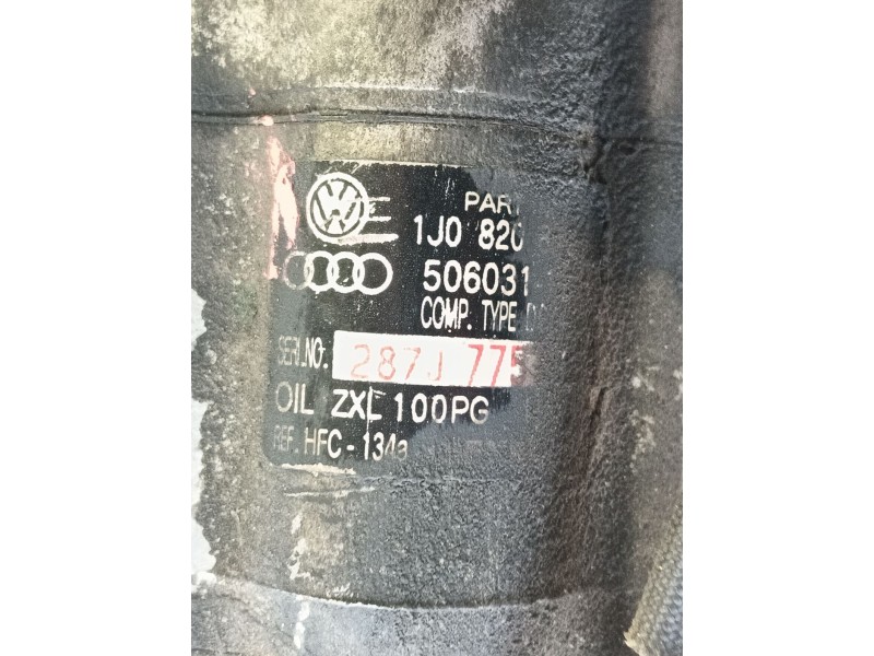 Recambio de compresor aire acondicionado para volkswagen golf iv (1j1) 1.6 16v referencia OEM IAM 1J0820803N  