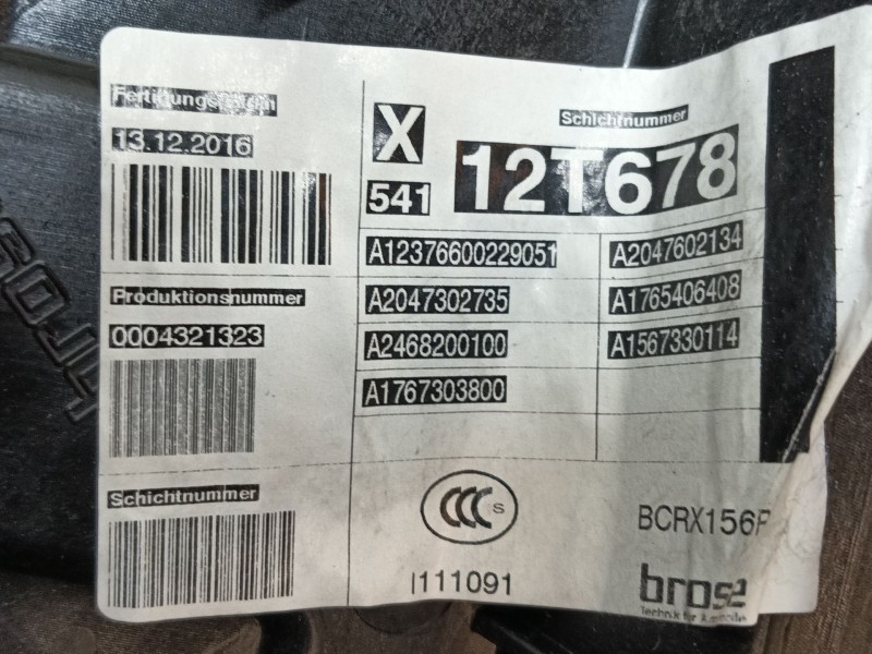 Recambio de elevalunas trasero izquierdo para mercedes-benz clase gla (x156) gla 220 d (156.903) referencia OEM IAM 1767303800  