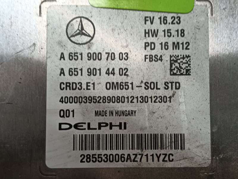 Recambio de centralita motor uce para mercedes-benz clase gla (x156) gla 220 d (156.903) referencia OEM IAM   