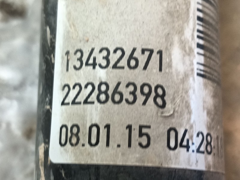 Recambio de amortiguador trasero izquierdo para opel corsa e (x15) 1.4 (08, 68) referencia OEM IAM 13432671 22286398 
