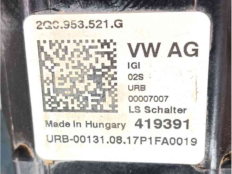 Recambio de mando multifuncion para volkswagen polo vi (aw1, bz1, ae1) 1.0 referencia OEM IAM 2Q0953502BIGI 2Q0953521G 