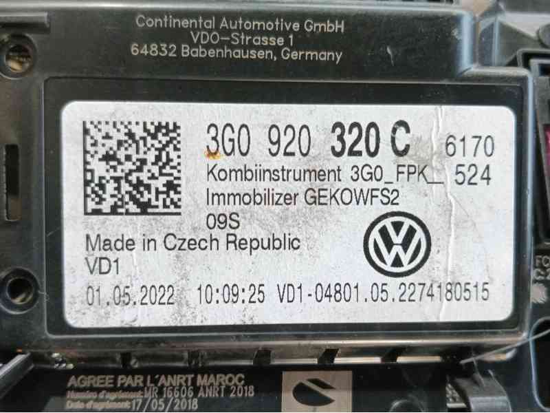 Recambio de cuadro instrumentos para volkswagen tiguan (ad1, ax1) 2.0 tdi referencia OEM IAM 3G0920320C A2C14535403 