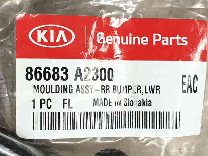 Recambio de embellecedor paragolpes trasero para kia pro cee´d (jd) 1.4 cvvt referencia OEM IAM 86683A2300  86680A2300AS