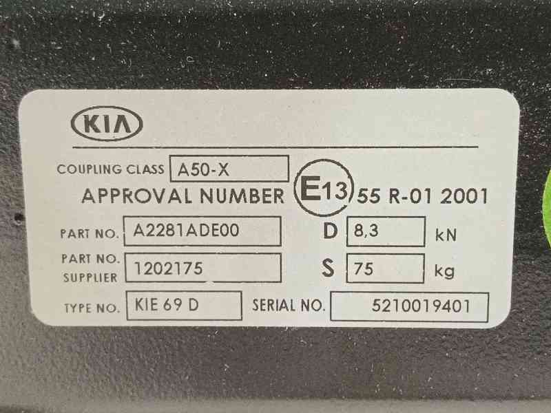 Recambio de enganche remolque para kia cee´d (jd) 1.6 gt referencia OEM IAM A2281ADE00 1202175 