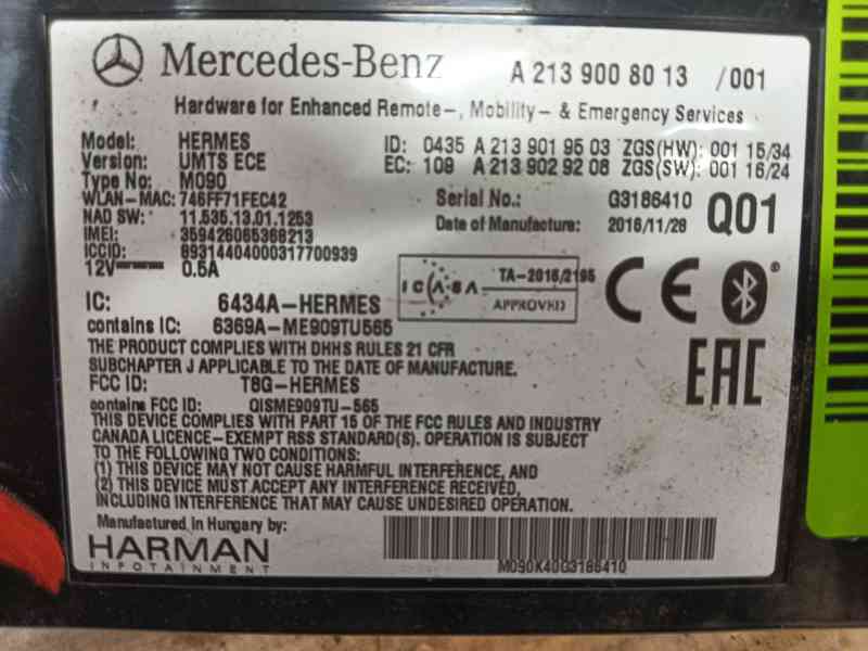 Recambio de modulo electronico para mercedes-benz clase gla (x156) gla 220 d (156.903) referencia OEM IAM A2139008013 A213900361
