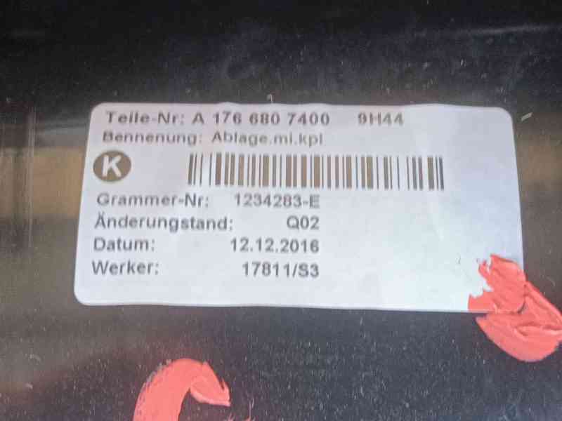 Recambio de apoyabrazos central para mercedes-benz clase gla (x156) gla 220 d (156.903) referencia OEM IAM   