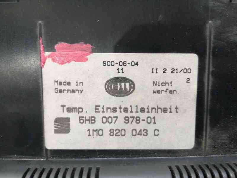 Recambio de mando calefaccion / aire acondicionado para seat leon (1m1) signo referencia OEM IAM 1M0820043G 1M0820043C 