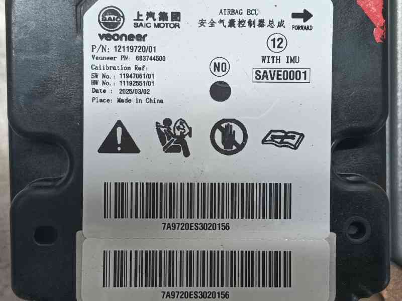 Recambio de centralita airbag para mg zs hybrid+ 1.5 referencia OEM IAM   