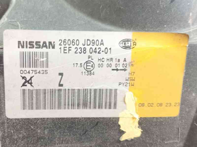 Recambio de faro izquierdo para nissan qashqai i (j10, nj10) 2.0 dci referencia OEM IAM 26060JD95A  
