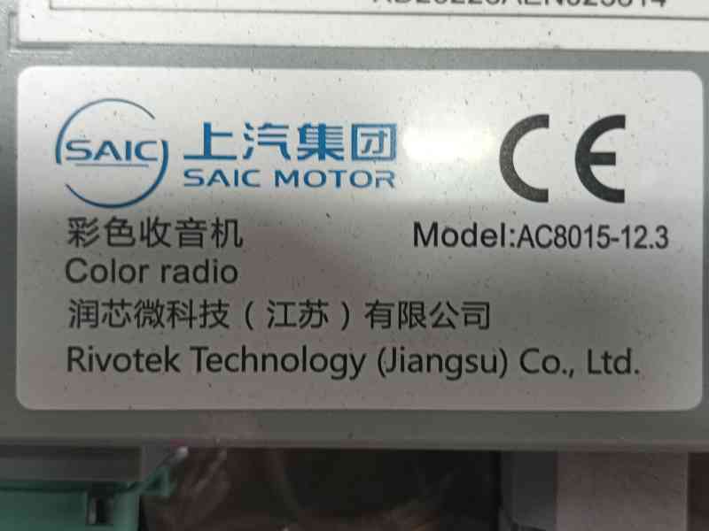 Recambio de sistema audio / radio cd para mg zs hybrid+ 1.5 referencia OEM IAM  11786995 