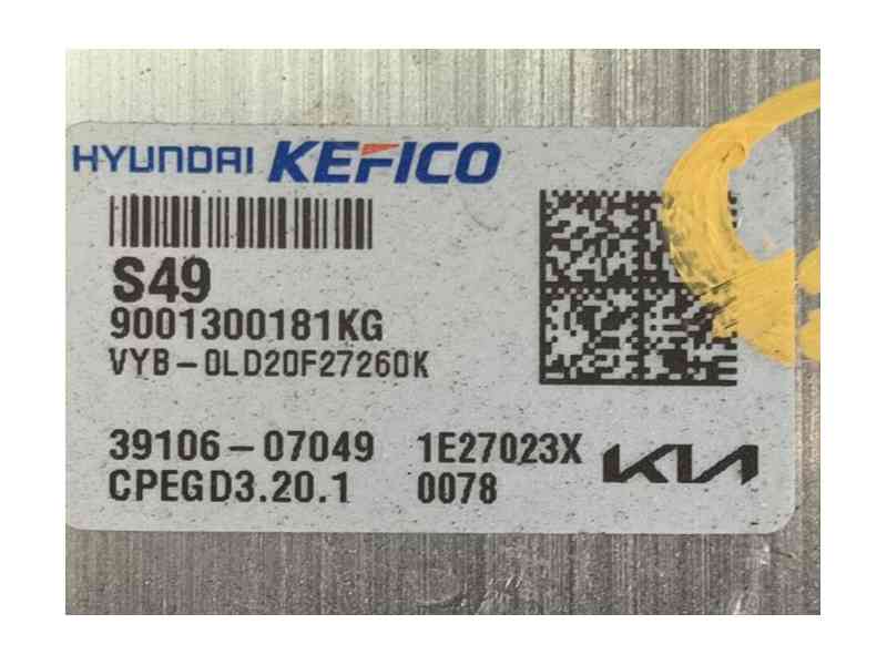 Recambio de centralita motor uce para kia stonic (yb) 1.0 t-gdi eco-dynamics+ referencia OEM IAM   