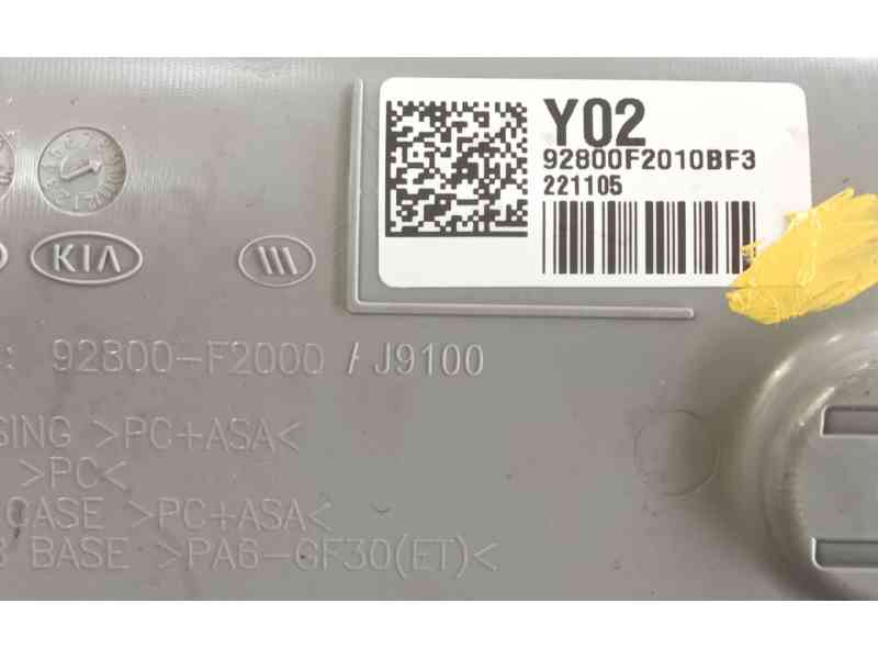 Recambio de luz interior delantera central para kia stonic (yb) 1.0 t-gdi eco-dynamics+ referencia OEM IAM 92800F2010BF3  