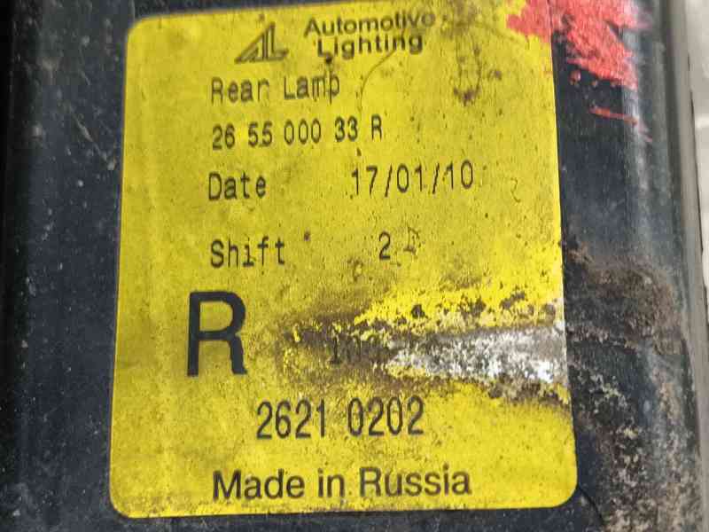 Recambio de piloto trasero derecho para dacia duster (hs_) 1.5 dci referencia OEM IAM 265505271R 26210202 