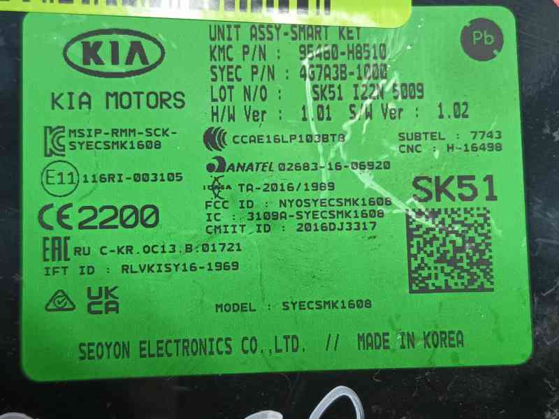 Recambio de modulo electronico para kia stonic (yb) 1.0 t-gdi eco-dynamics+ referencia OEM IAM   