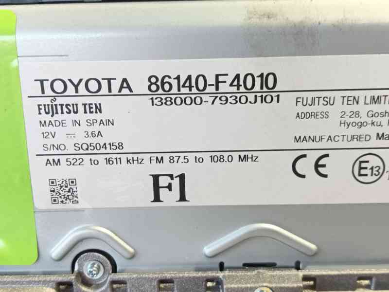 Recambio de pantalla multifuncion para toyota c-hr (_x1_) 1.8 hybrid (zyx10_, zyx11_) referencia OEM IAM   