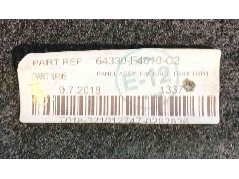Recambio de bandeja trasera para toyota c-hr (_x1_) 1.8 hybrid (zyx10_, zyx11_) referencia OEM IAM 64330F4010C2  