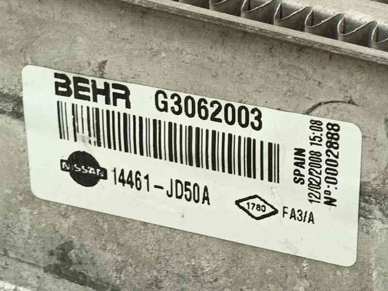 Recambio de intercooler para nissan qashqai i (j10, nj10) 2.0 dci referencia OEM IAM 14461JD50A G306203 