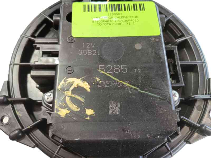 Recambio de ventilador calefaccion para toyota c-hr (_x1_) 1.8 hybrid (zyx10_, zyx11_) referencia OEM IAM 87103F4020 / 87130F402