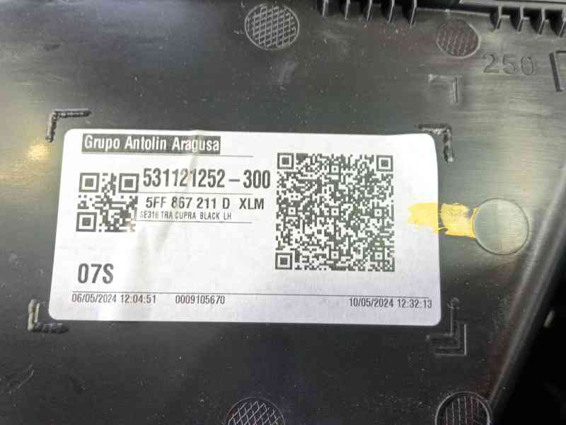 Recambio de guarnecido puerta trasera izquierda para cupra formentor (km7, kmp) 1.4 e-hybrid referencia OEM IAM   