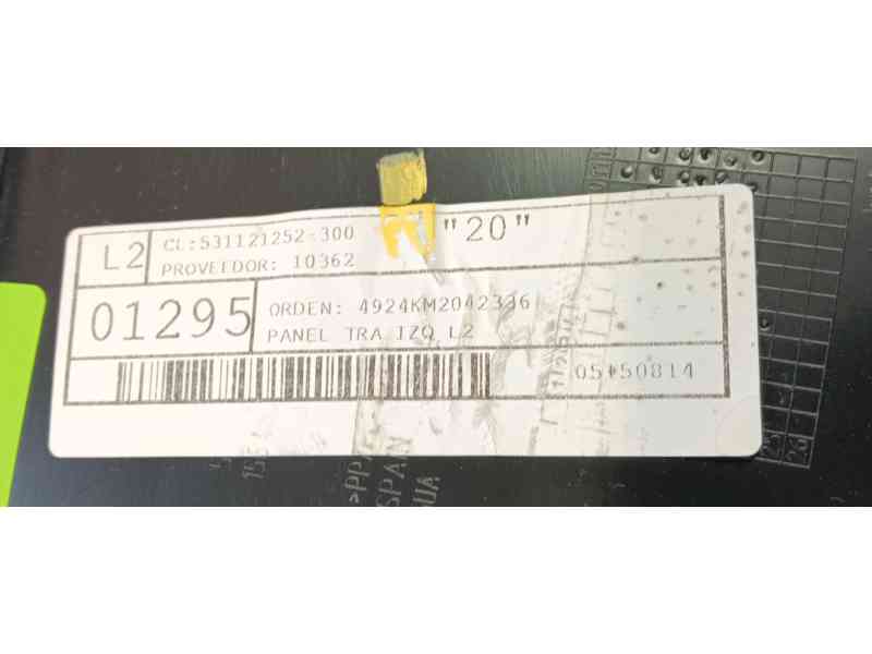 Recambio de guarnecido puerta trasera izquierda para cupra formentor (km7, kmp) 1.4 e-hybrid referencia OEM IAM   
