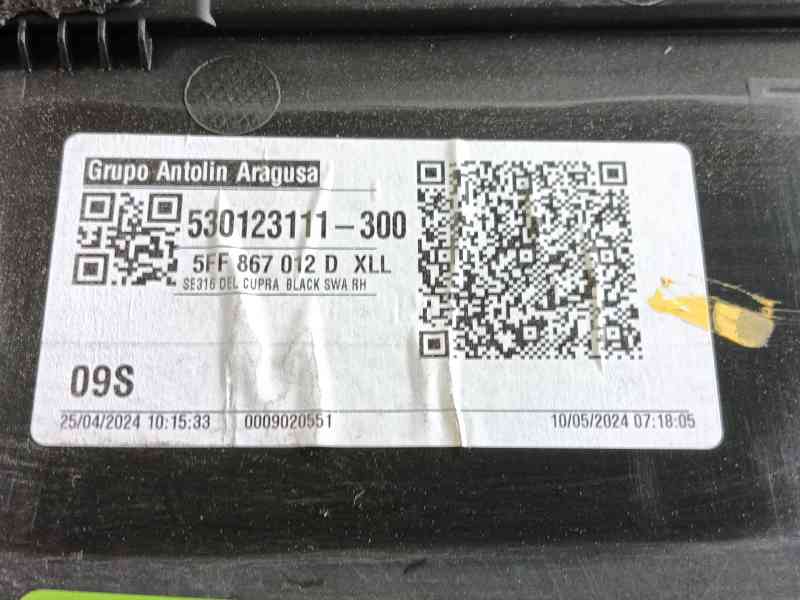 Recambio de guarnecido puerta delantera derecha para cupra formentor (km7, kmp) 1.4 e-hybrid referencia OEM IAM   