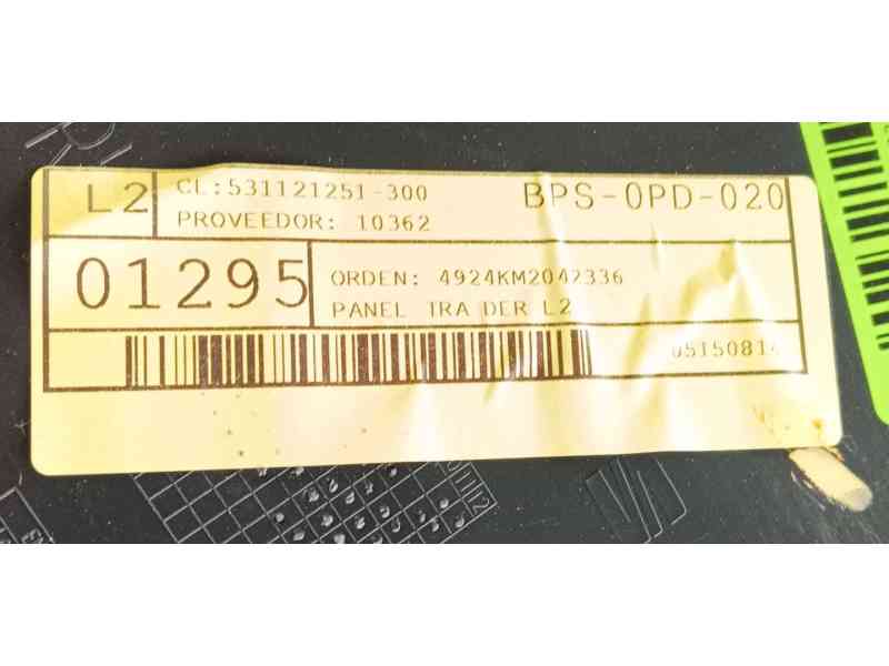 Recambio de guarnecido puerta trasera derecha para cupra formentor (km7, kmp) 1.4 e-hybrid referencia OEM IAM   