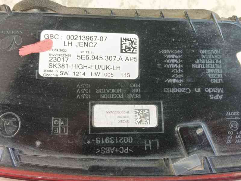 Recambio de piloto trasero izquierdo interior para skoda octavia iv (nx3, nn3, pv3) 1.5 tsi referencia OEM IAM   