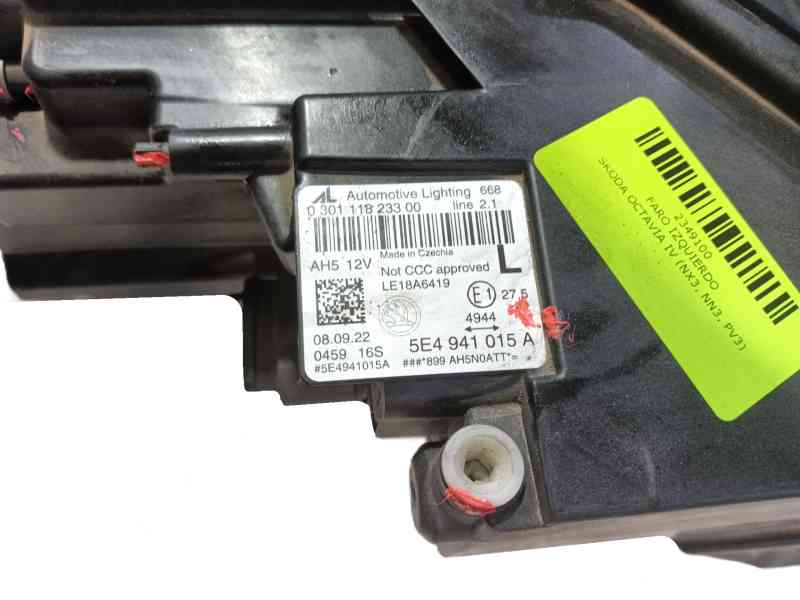 Recambio de faro izquierdo para skoda octavia iv (nx3, nn3, pv3) 1.5 tsi referencia OEM IAM   