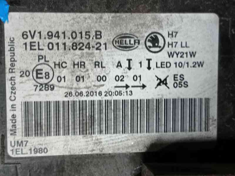 Recambio de faro izquierdo para skoda fabia iii (nj3) 1.2 tsi referencia OEM IAM 6V1941015B 1EL01182421 