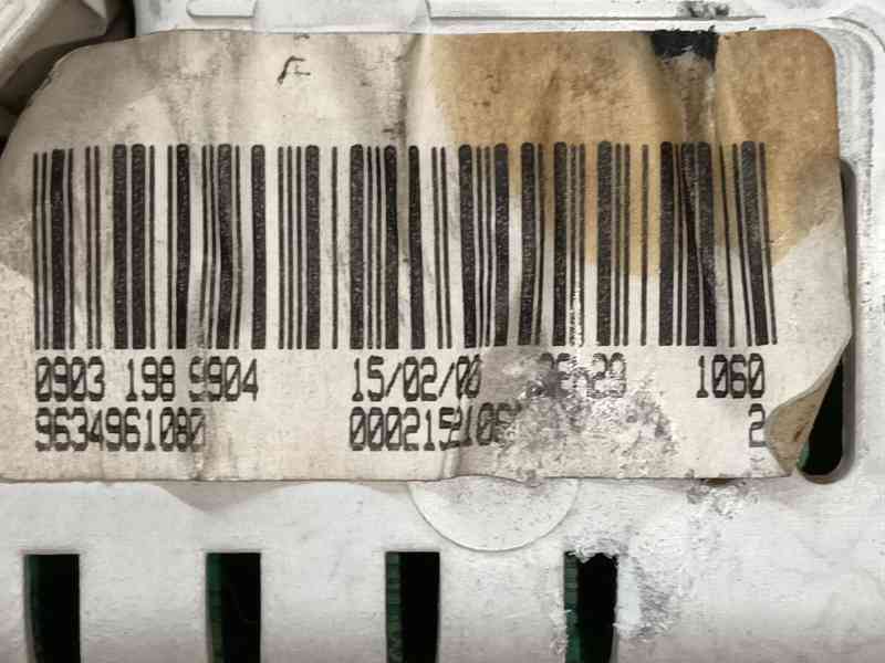 Recambio de cuadro instrumentos para peugeot 206 hatchback (2a/c) 1.9 d referencia OEM IAM 1606637680  