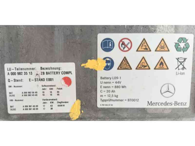 Recambio de bateria para mercedes-benz glc (x253) 200 eq boost 4-matic (253.981) referencia OEM IAM A0009823513 A0009025048 A000