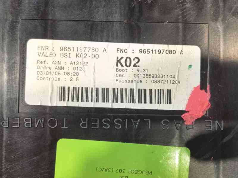 Recambio de bsi para peugeot 307 (3a/c) 1.6 hdi 110 referencia OEM IAM   