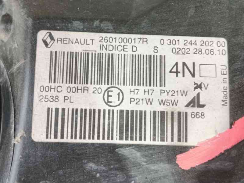 Recambio de faro derecho para renault megane iii hatchback (bz0/1_, b3_) 1.5 dci referencia OEM IAM 260100850R / 260108719R 2601