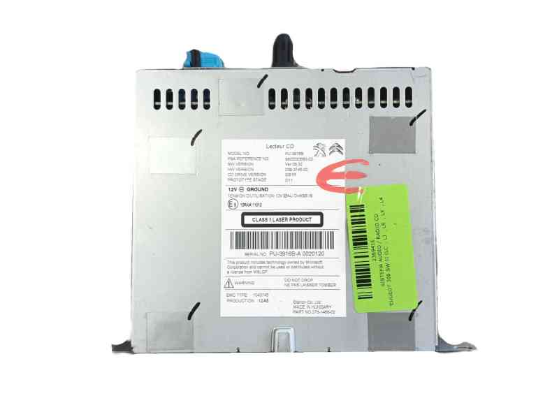 Recambio de sistema audio / radio cd para peugeot 308 sw ii (lc_, lj_, lr_, lx_, l4_) 1.2 thp 130 referencia OEM IAM   