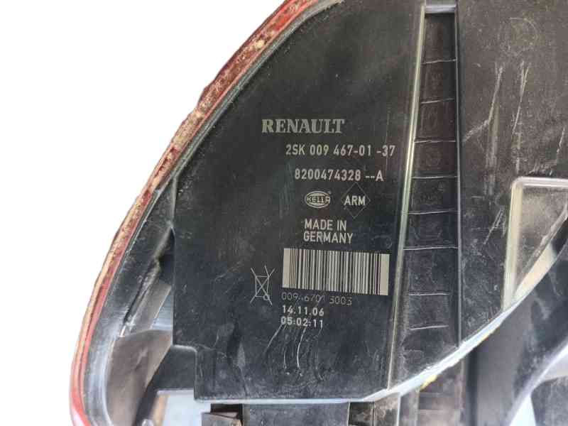 Recambio de piloto trasero izquierdo para renault grand scénic ii (jm0/1_) 1.9 dci (jm14) referencia OEM IAM 8200474328  