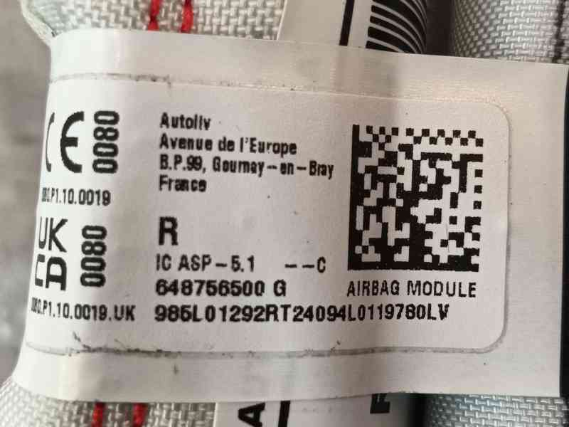 Recambio de airbag cortina delantero derecho para dacia sandero iii 1.0 tce 90 referencia OEM IAM   