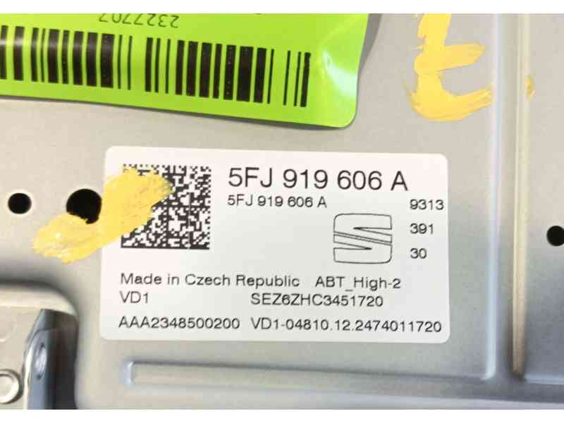 Recambio de pantalla multifuncion para seat ateca (kh7, khp) 1.0 tsi referencia OEM IAM   