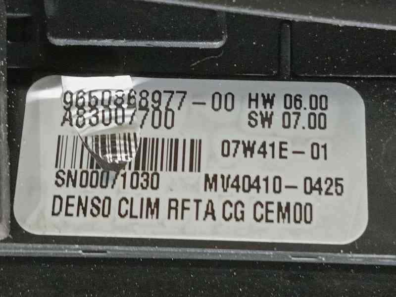 Recambio de mando calefaccion / aire acondicionado para citroën c4 picasso i monospace (ud_) 1.6 hdi referencia OEM IAM  9650868