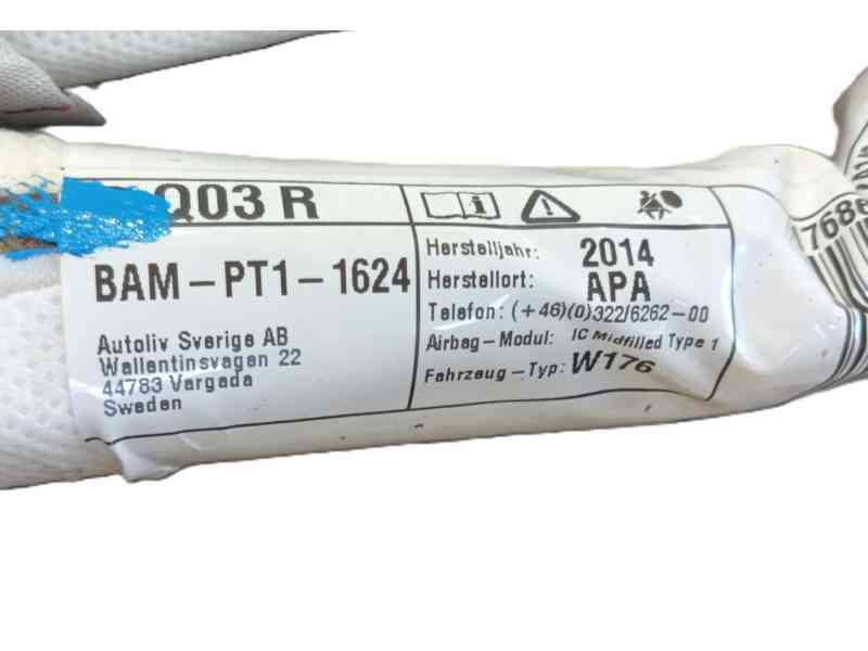 Recambio de airbag cortina delantero derecho para mercedes-benz clase a (w176) a 180 cdi / d (176.012) referencia OEM IAM   