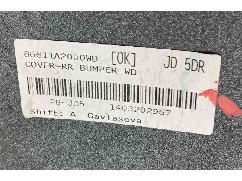 Recambio de paragolpes trasero para kia cee´d (jd) 1.4 cvvt referencia OEM IAM 86610A2010  