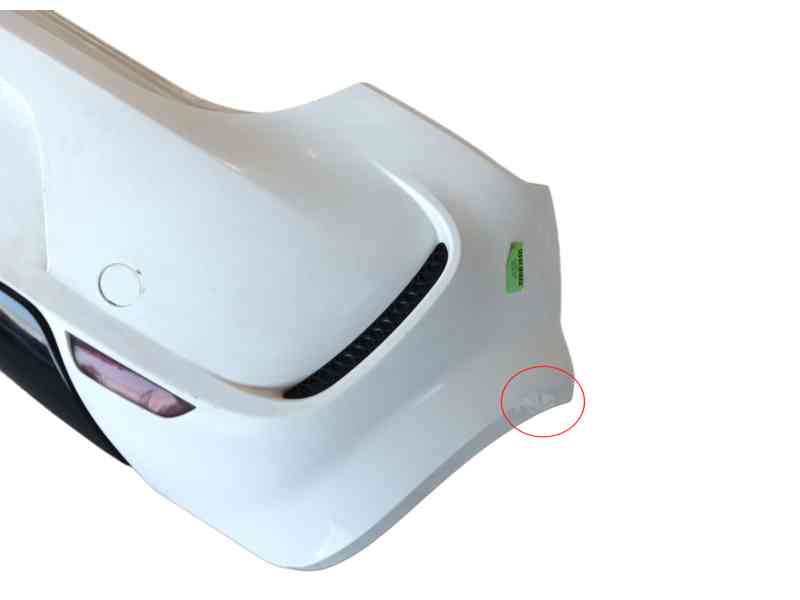 Recambio de paragolpes trasero para seat leon (1p1) 1.9 tdi referencia OEM IAM 1PL807417BGRU 1P1071061RT 