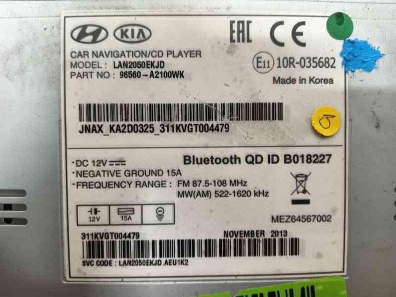 Recambio de sistema audio / radio cd para kia cee´d (jd) 1.4 cvvt referencia OEM IAM   