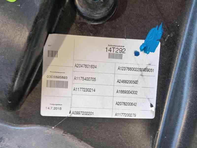 Recambio de elevalunas delantero derecho para mercedes-benz cla coupé (c117) cla 200 cdi / d (117.308) referencia OEM IAM   