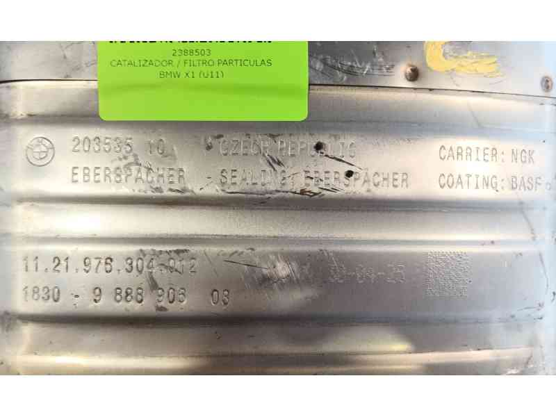 Recambio de catalizador / filtro particulas para bmw x1 (u11) sdrive 20d referencia OEM IAM   