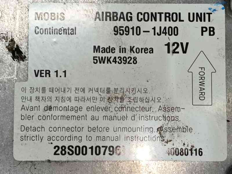 Recambio de centralita airbag para hyundai i20 i (pb, pbt) 1.2 referencia OEM IAM   