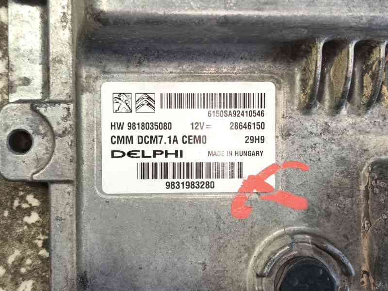 Recambio de centralita motor uce para peugeot expert furgoneta (v_) 2.0 bluehdi 120 referencia OEM IAM   