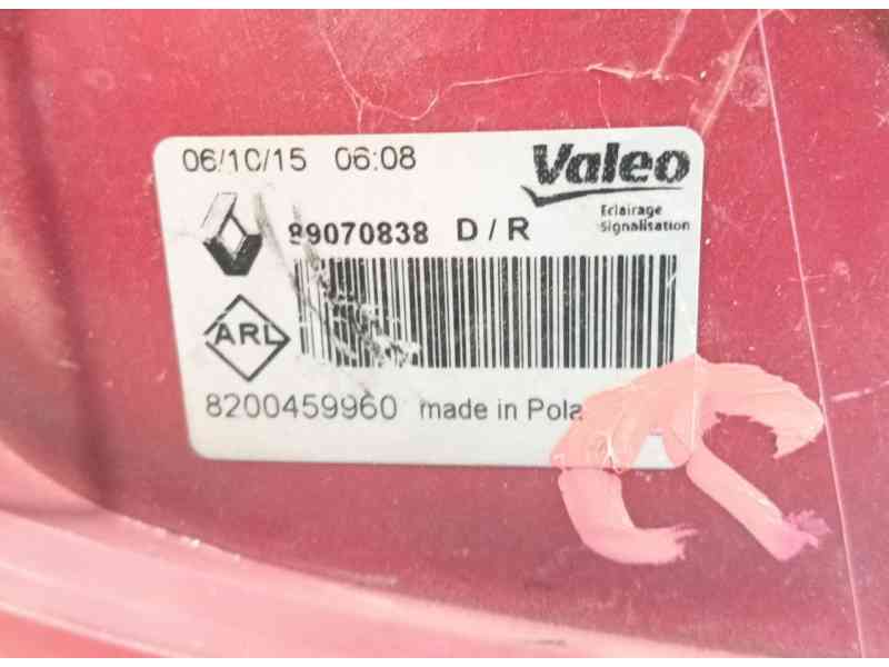 Recambio de piloto trasero derecho para renault clio iii (br0/1, cr0/1) 1.5 dci (br17, cr17) referencia OEM IAM 8200459960  