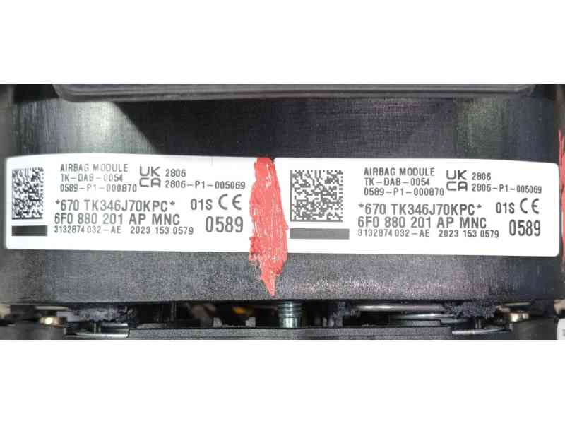 Recambio de airbag delantero izquierdo para seat ibiza v (kj1, kjg) 1.0 tsi referencia OEM IAM 6F0880201AGAAP  