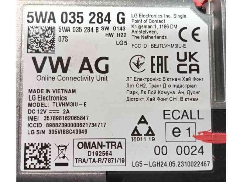 Recambio de modulo electronico para seat ibiza v (kj1, kjg) 1.0 tsi referencia OEM IAM   