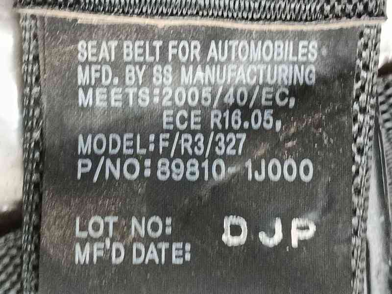 Recambio de cinturon seguridad trasero izquierdo para hyundai i20 i (pb, pbt) 1.2 referencia OEM IAM 898101J000OM 898101J000 
